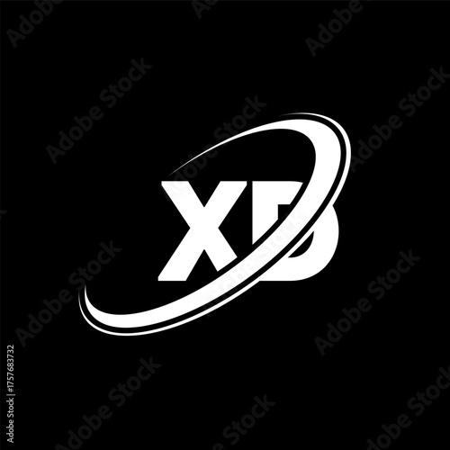 XD X D letter logo design. Initial letter XD linked circle uppercase monogram logo red and blue. XD logo, X D design. xd, x d