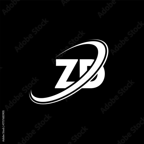 ZD Z D letter logo design. Initial letter ZD linked circle uppercase monogram logo red and blue. ZD logo, Z D design. zd, z d