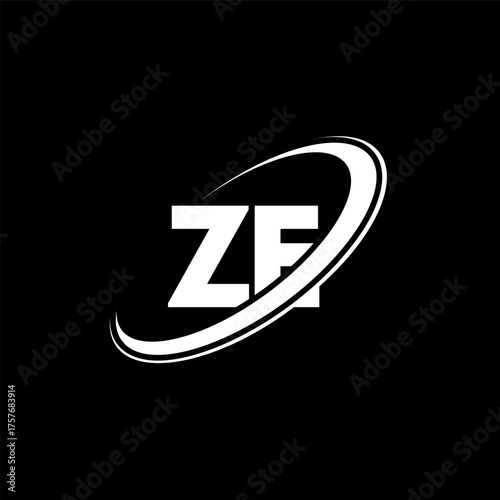 ZE Z E letter logo design. Initial letter ZE linked circle uppercase monogram logo red and blue. ZE logo, Z E design. ze, z e
