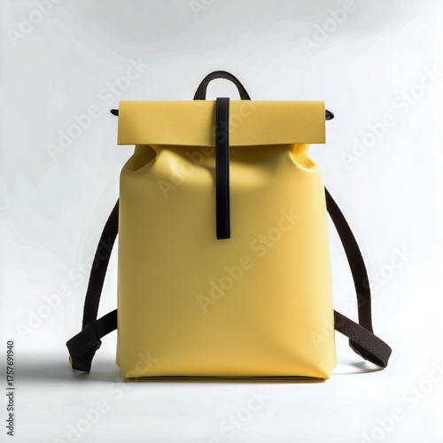 Modern Yellow Backpack Designed for Everyday Use and Style in Urban Settings