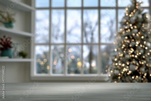 Cozy Winter Evening With Decorated Table and Festive Ambiance in a Warm Home ...