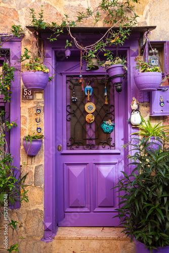 Colorful decorative doors o...