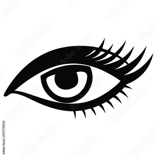 eyeliner icon on white background