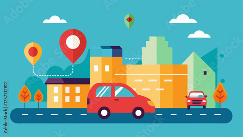 A designated area for rideshare pickup and dropoff.