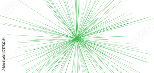 Vibrant green radial burst, expanding from the center with smooth symmetry, modern minimal abstract background, ideal for tech, digital, or motion design projects