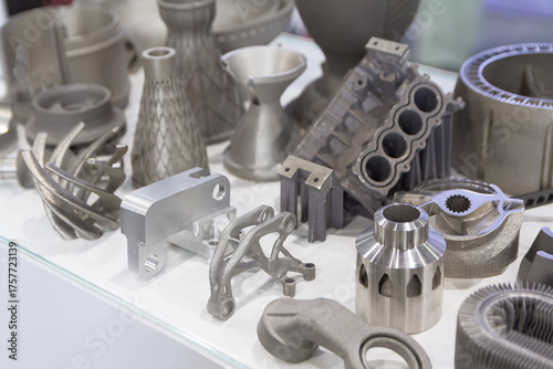 Samples produced by printing a 3D printer from a metal powder