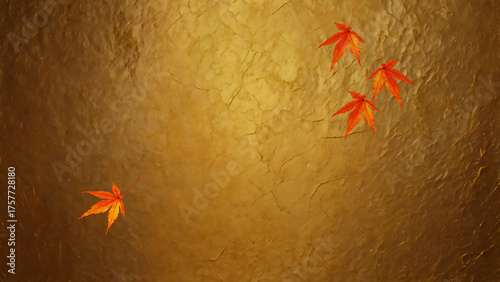 もみじの背景素材　AI生成素材