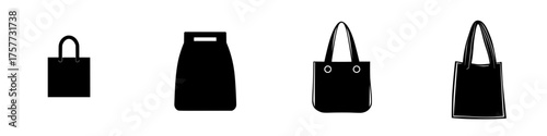 Variety of bags displayed in different shapes and styles for shopping or daily use
