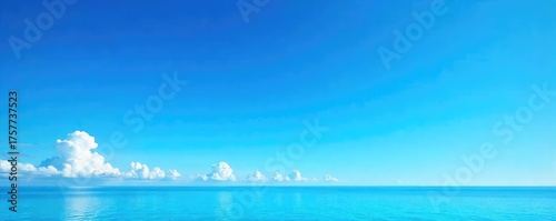 Wallpaper Mural Vast, cloudless expanse of vibrant blue sky, perfect for serene backgrounds or travel imagery Deep azure hues stretch to the horizon, offering a sense of freedom and tranquility , climate, aerial Torontodigital.ca