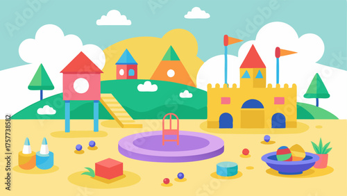 A designated play area for children with colorful toys and activities to keep them entertained.