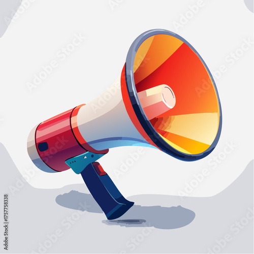 Modern megaphone for public announcement