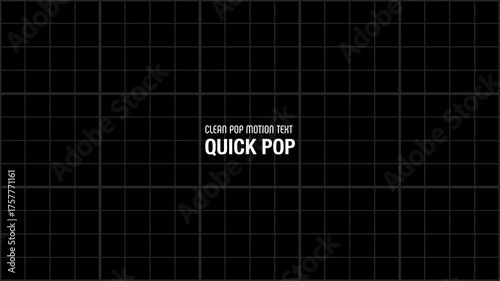 CLEAN POP MOTION TEXT Wobble Text Animation Set Modern San Serif / シンプルでポップな動きの英語モーションテキスト