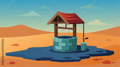 A lone water well stands at the edge of the outpost its contents precious and tightly rationed.