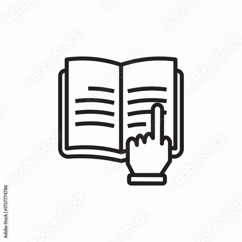book read icon sign vector