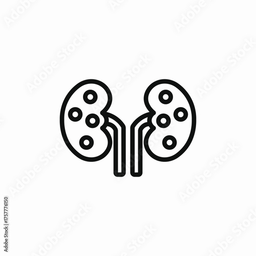lungs organ icon sign vector