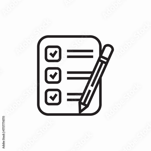 mark checklist icon sign vector