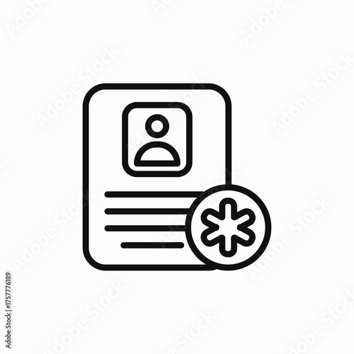 medicine document icon sign vector