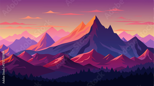 A majestic vista filled with layers of mountain peaks each one more stunning than the last.