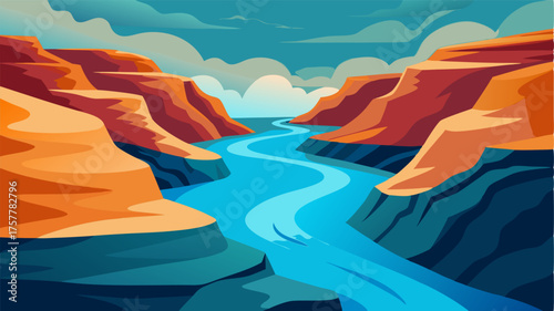 A beautiful display of natural erosion as the river s through layers of rock creating a thrilling and everchanging landscape.