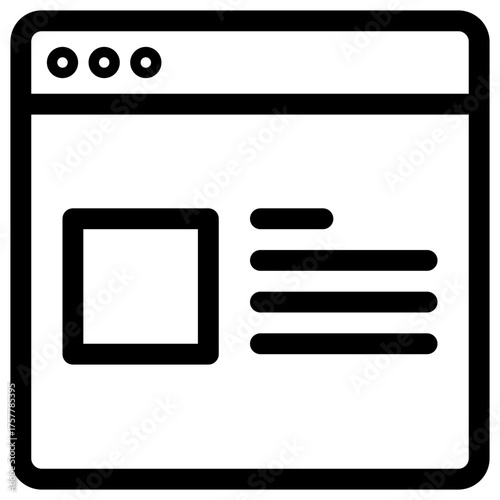 Website Interface Layout