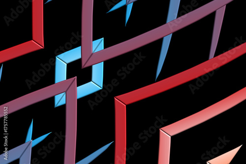 colourful simple and abstract modern  line art	
