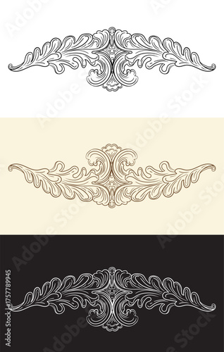 Set of hand drawing design element vector art