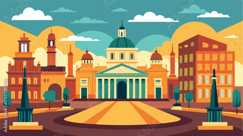 A historical gem the city square is surrounded by majestic buildings that tell the story of the citys rich past.