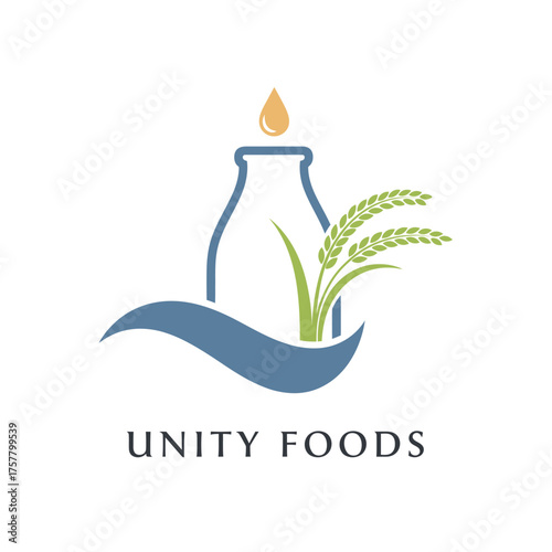 bottle water rice natural background ingredient beauty healthy