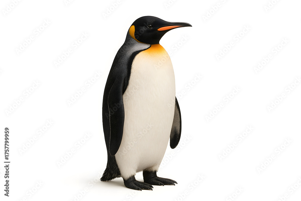 Fototapeta premium penguin isolated on white background