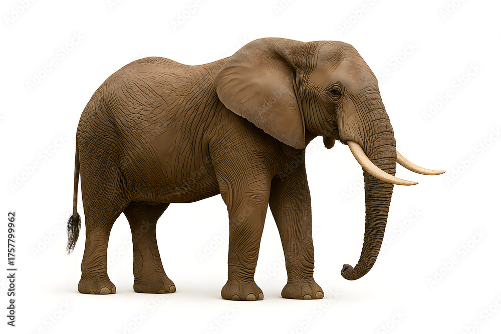 Obraz premium elephant isolated on white