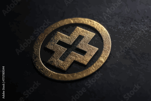 peace symbol on a blackboard