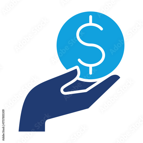 Payment Flat Blue Icon