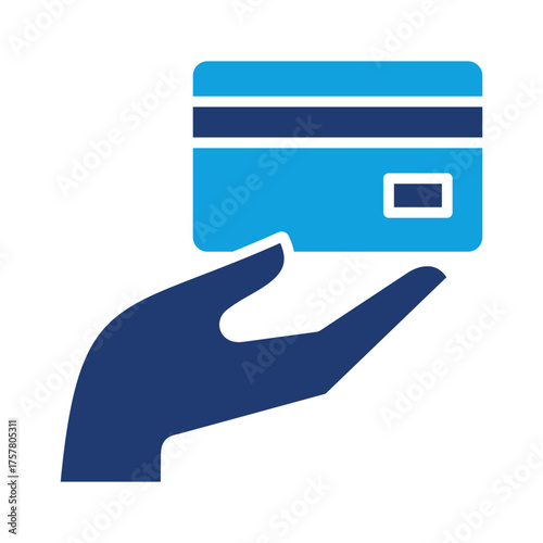 Credit Card Flat Blue Icon