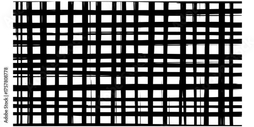 Seamless Brutalist Thick Overlapping Parallel Lines Vector Pattern