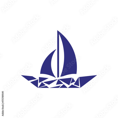 focus on main subject with sailboat design on water.