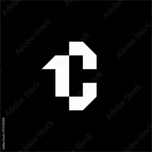 A striking 'C1' or '1C' logo using sharp, geometric blocks. It signifies top-tier competency, market leadership (the '1'), and cutting-edge corporate solutions. Ideal for consulting or finance.