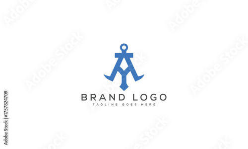 letter A logo design vector template design for brand.