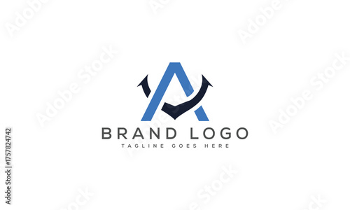 letter A logo design vector template design for brand.