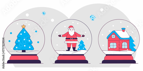 vector illustration of an old church christmas, cartoon, winter, vector, xmas, claus, house, snowflake, fun, season, greeting, gift, illustration, snow, holiday, snowman, celebration, decoration, cute