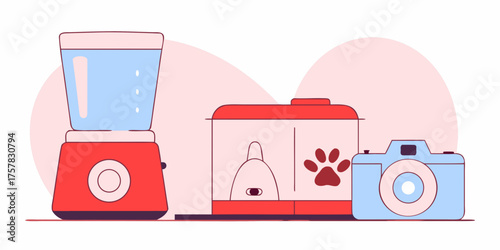 vector illustration of a digital camera smartphone, symbol, equipment, mp3, audio, photo, icon, music, technology, illustration, sound, media, web, design, speaker, icons, computer, mobile, phone, but