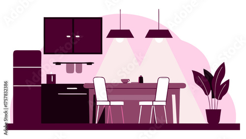 vector illustration of a living room floor, armchair, bedroom, design, furniture, lamp, room, chair, wall, decoration, vector, seat, chairs, object, empty, sofa, light, interior, table, home, hotel, d