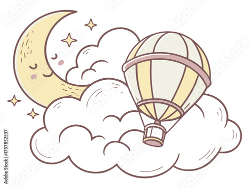 hot air balloon vector illustration art, design, transport, hot air balloon, vector, balloon, air, sky, hot, travel, cloud, illustration, fly, flying, transportation, balloons, color, air balloon, fli