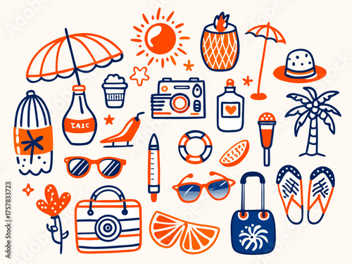 set of summer icons sunglasses, art, symbol, icons, set, icon, vector, illustration, design, holiday, hat, tree, boat, collection, sun, seamless, pattern, summer, beach, travel, sea,