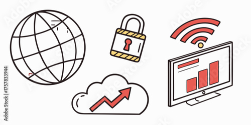 vector illustration of an abstract easter egg icon, set, sign, communication, computer, button, network, arrow, world, global, business, illustration, vector, symbol, globe, icons, earth, internet, we