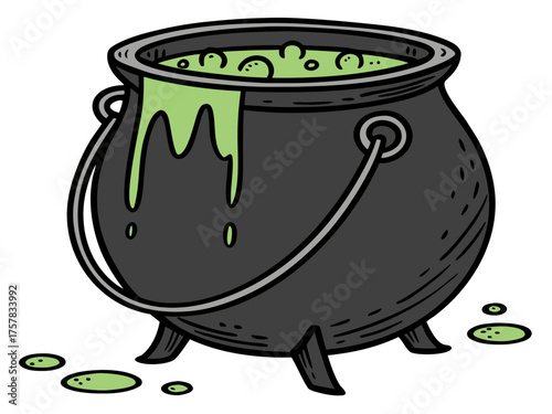 pot with gold clay, celebration, pan, white, witch, halloween, pot, cauldron, vector, holiday, potion, day, brown, coin, black, st, old, food, money, illustration, cooking, isolated, gold, magic,