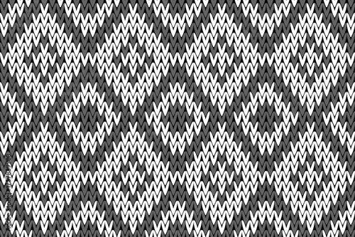 Ethnic seamless, Crochet patterns with simple shapes. Tribal and ethnic fabrics. Simple geometric pattern elements are best used in design, textile printing.