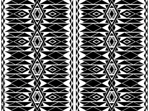 Ethnic seamless, Native patterns with simple shapes. Tribal and ethnic fabrics. Simple geometric pattern elements are best used in design, textile printing.