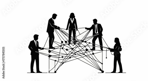 Diverse team collaborating to build a strong network and achieve success