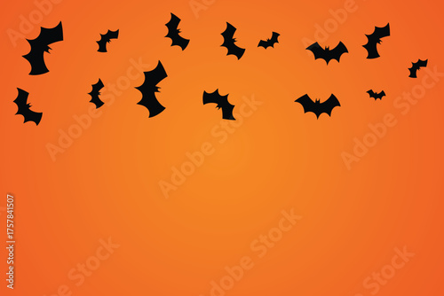 Halloween pumpkin seamless banner. Spooky squash lanterns silhouettes, scary jack-o-lanterns halloween flat vector background illustration. Halloween holiday  poster , Background of halloween pumpkins