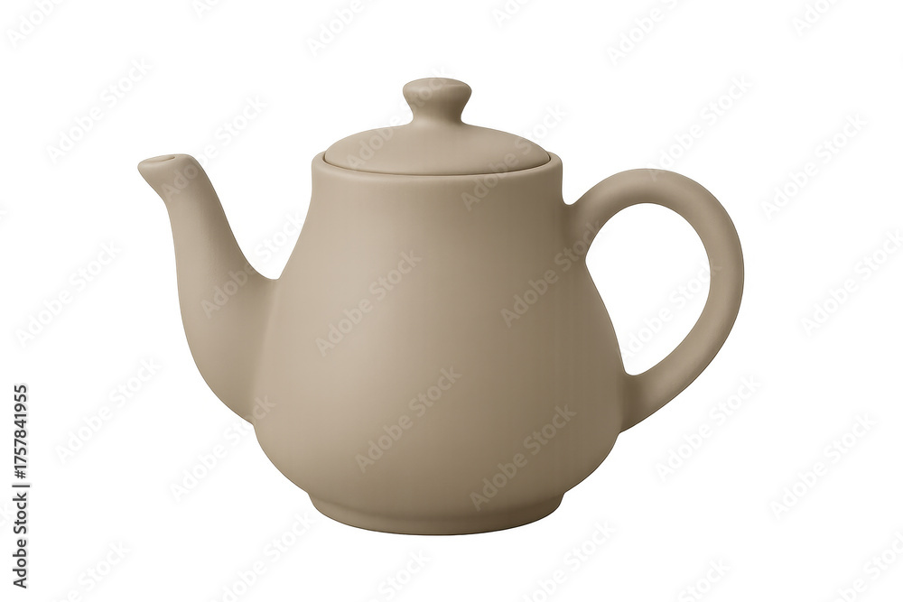 Obraz premium Ceramic teapot for serving hot tea or coffee